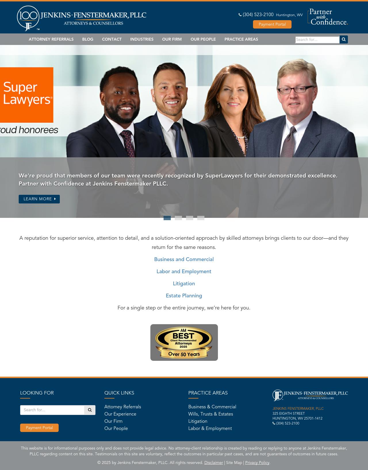 Jenkins Fenstermaker, PLLC - Huntington WV Lawyers