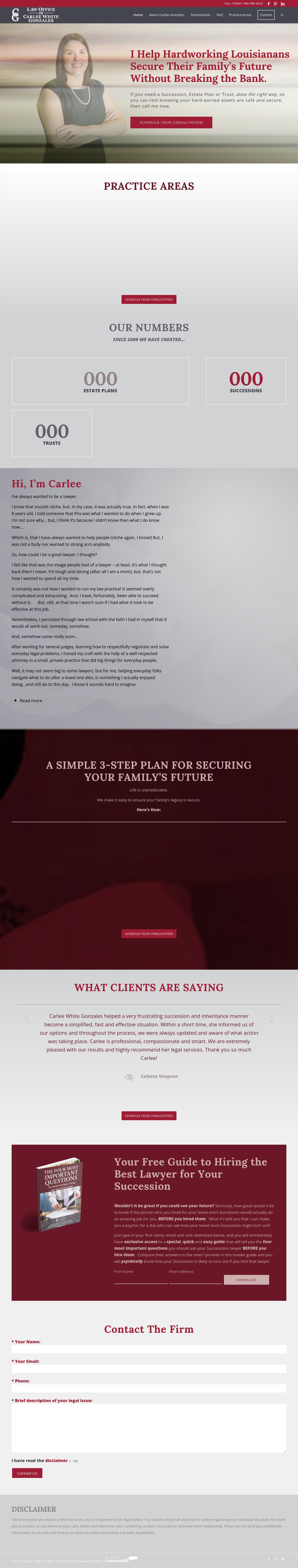 Law Office of Carlee White Gonzales - Hammond LA Lawyers