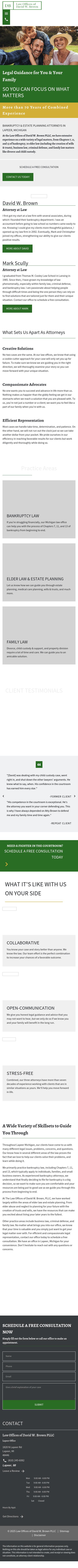  Law Offices of David W. Brown PLLC - Lapeer MI Lawyers