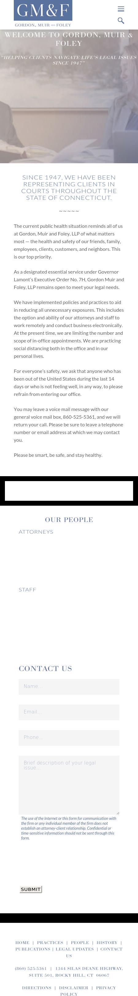 Gordon, Muir & Foley, LLP - Hartford CT Lawyers