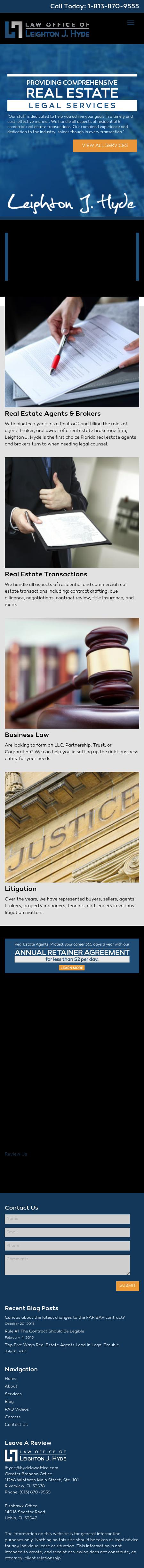 Law Office of Leighton J. Hyde - Riverview FL Lawyers