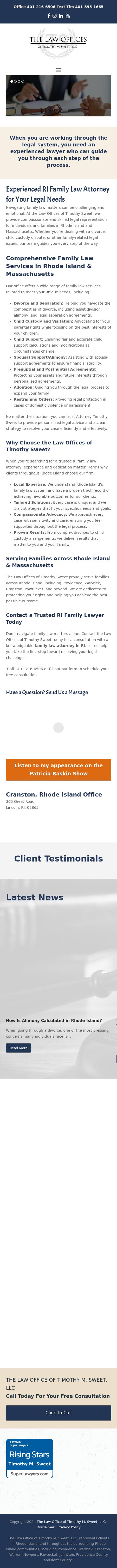 The Law Office of Timothy M. Sweet, LLC - Providence RI Lawyers