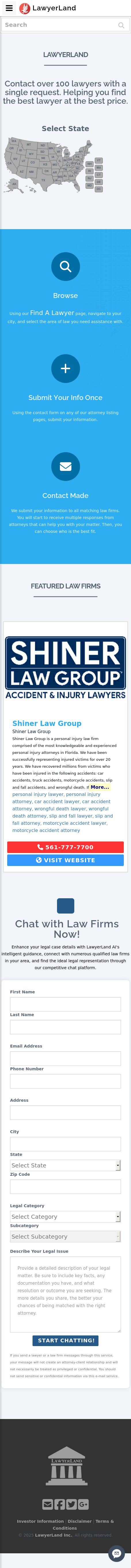 LawyerLand Instant Listing Manager - Wilmington DE Lawyers