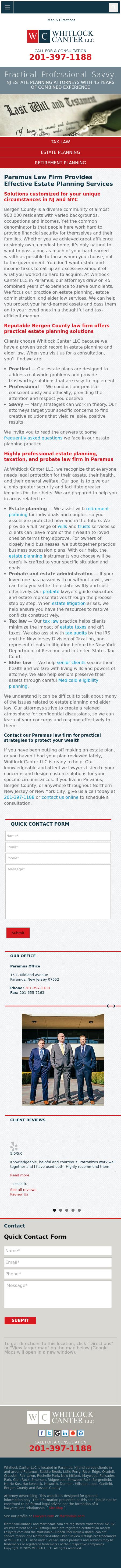 Whitlock Canter LLC - Paramus NJ Lawyers