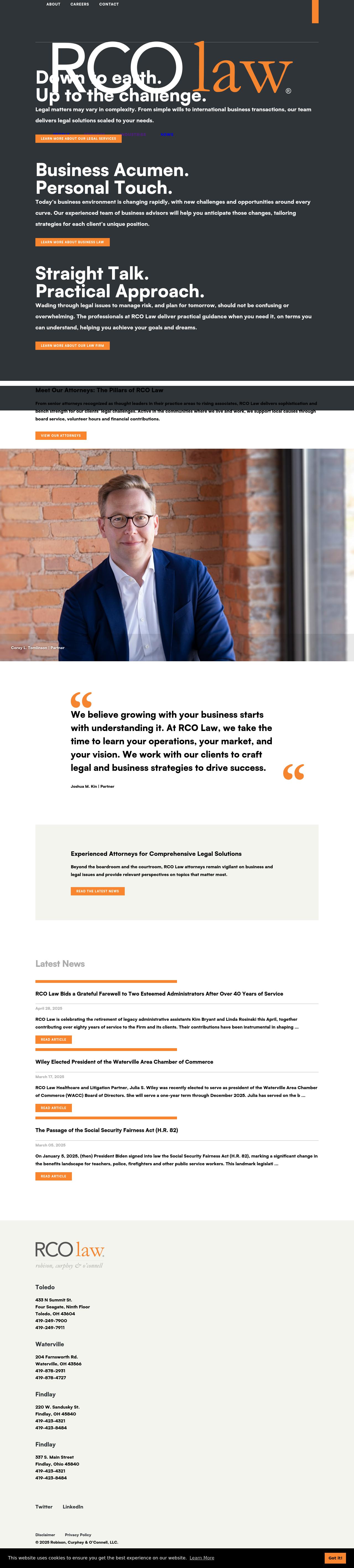 Robison, Curphey & O'Connell, LLC - Tecumseh MI Lawyers