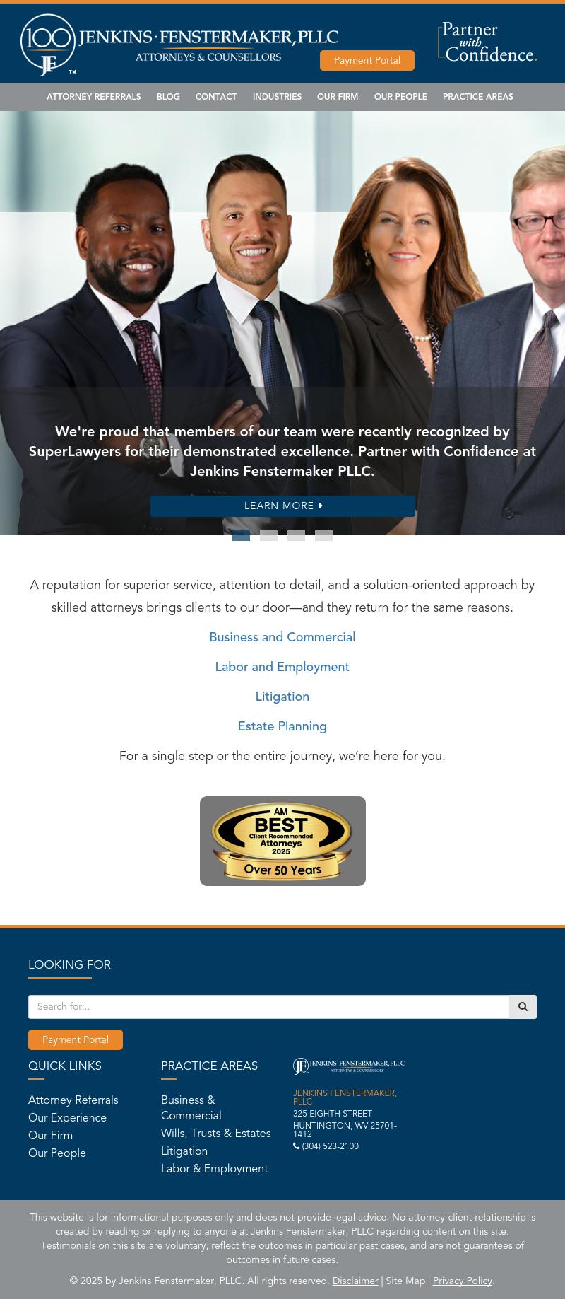 Jenkins Fenstermaker, PLLC - Huntington WV Lawyers