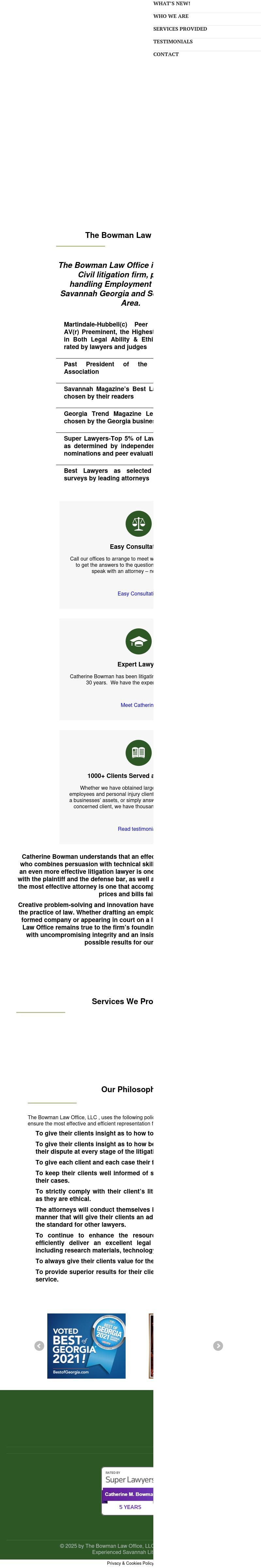 The Bowman Law Office, LLC - Savannah GA Lawyers