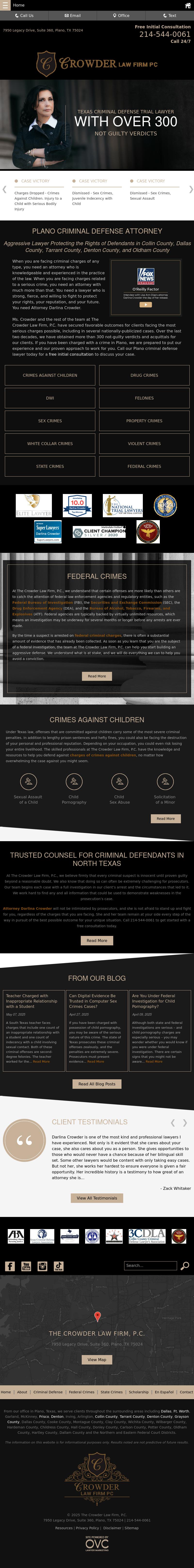 The Crowder Law Firm, P.C - Plano TX Lawyers