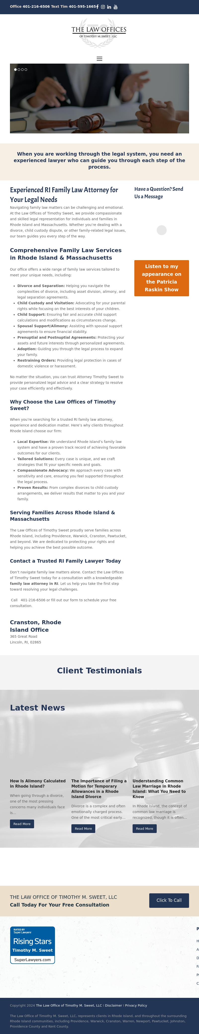 The Law Office of Timothy M. Sweet, LLC - Providence RI Lawyers