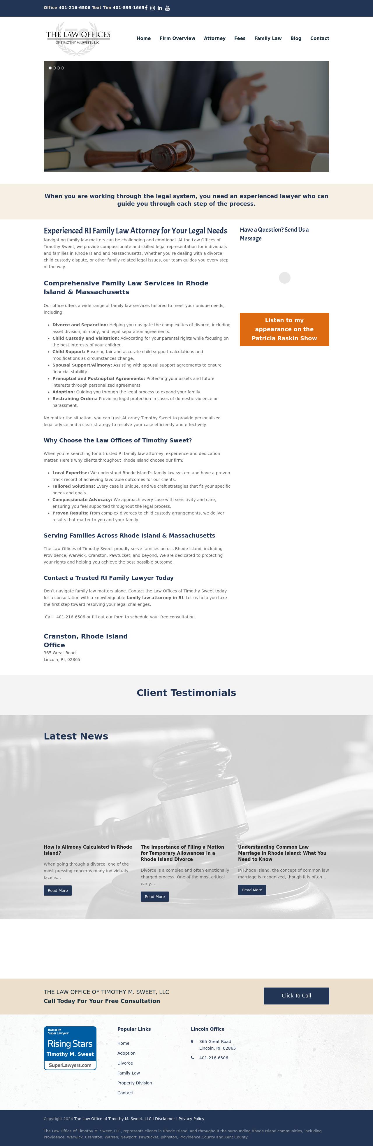 The Law Office of Timothy M. Sweet, LLC - Providence RI Lawyers