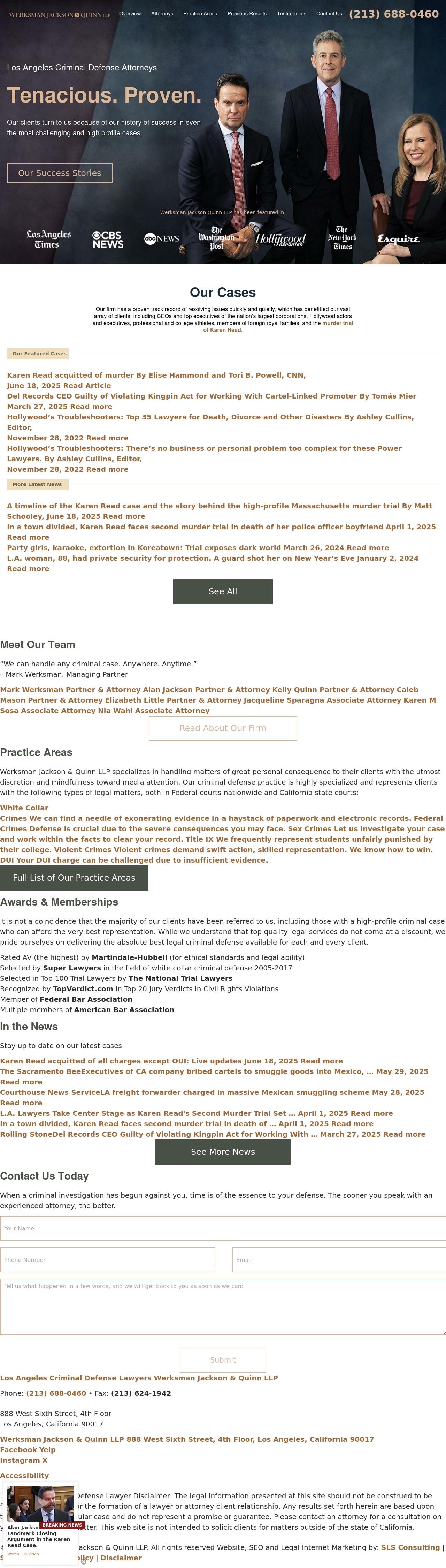 Werksman Jackson Hathaway & Quinn LLP - Los Angeles CA Lawyers